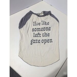 Greyson Pup The label Dog Shirt Live Like Someone.Lwft The Gate Open Size L (bk)